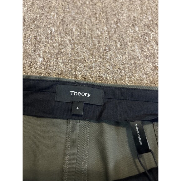 NWT New $295 Theory Seam Trouser Teak Knit Tech Women's size 4 - Picture 4 of 12